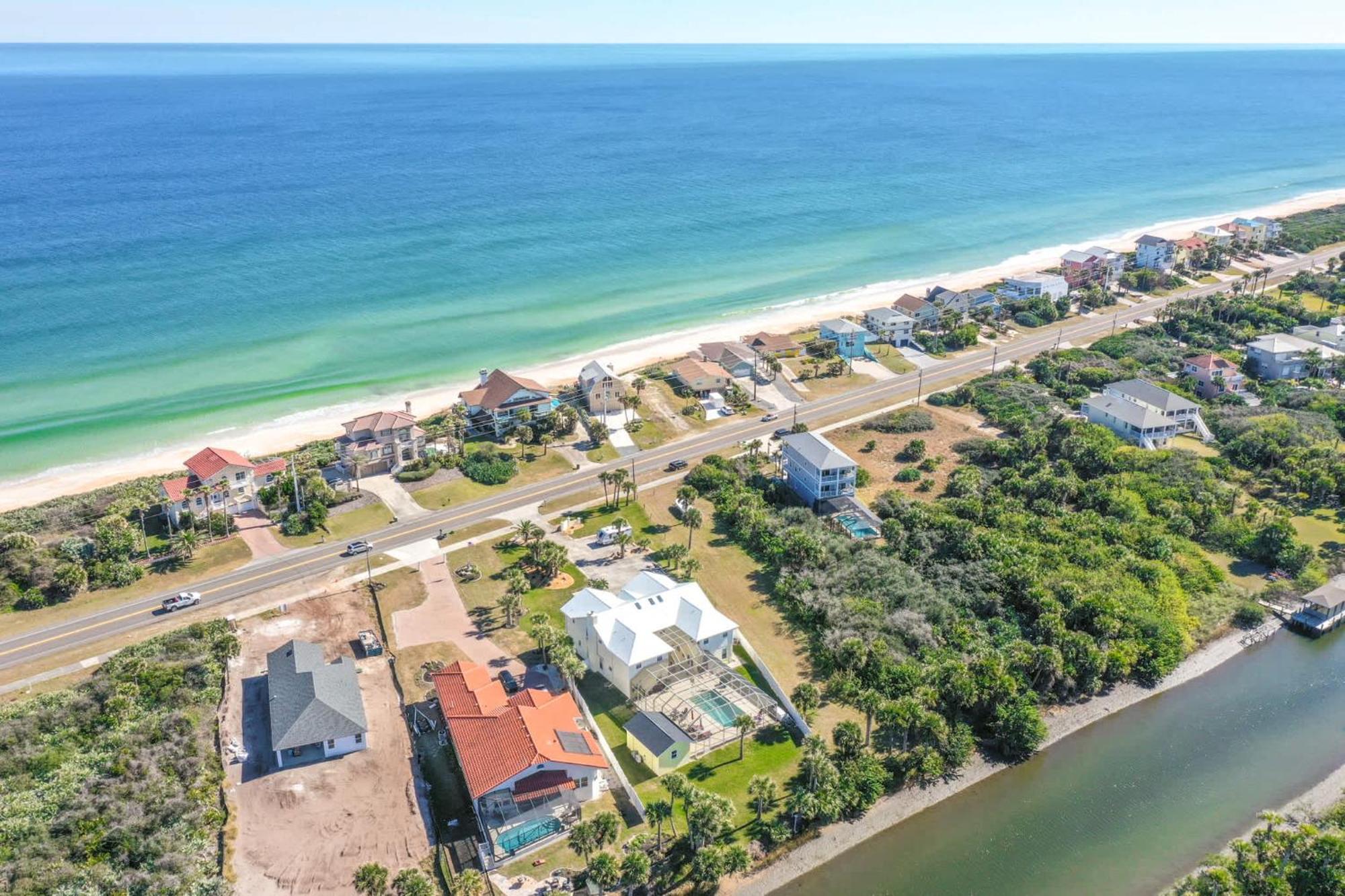Flagler Beach Bed And Breakfast Pool Bbq Suite Bagian luar foto