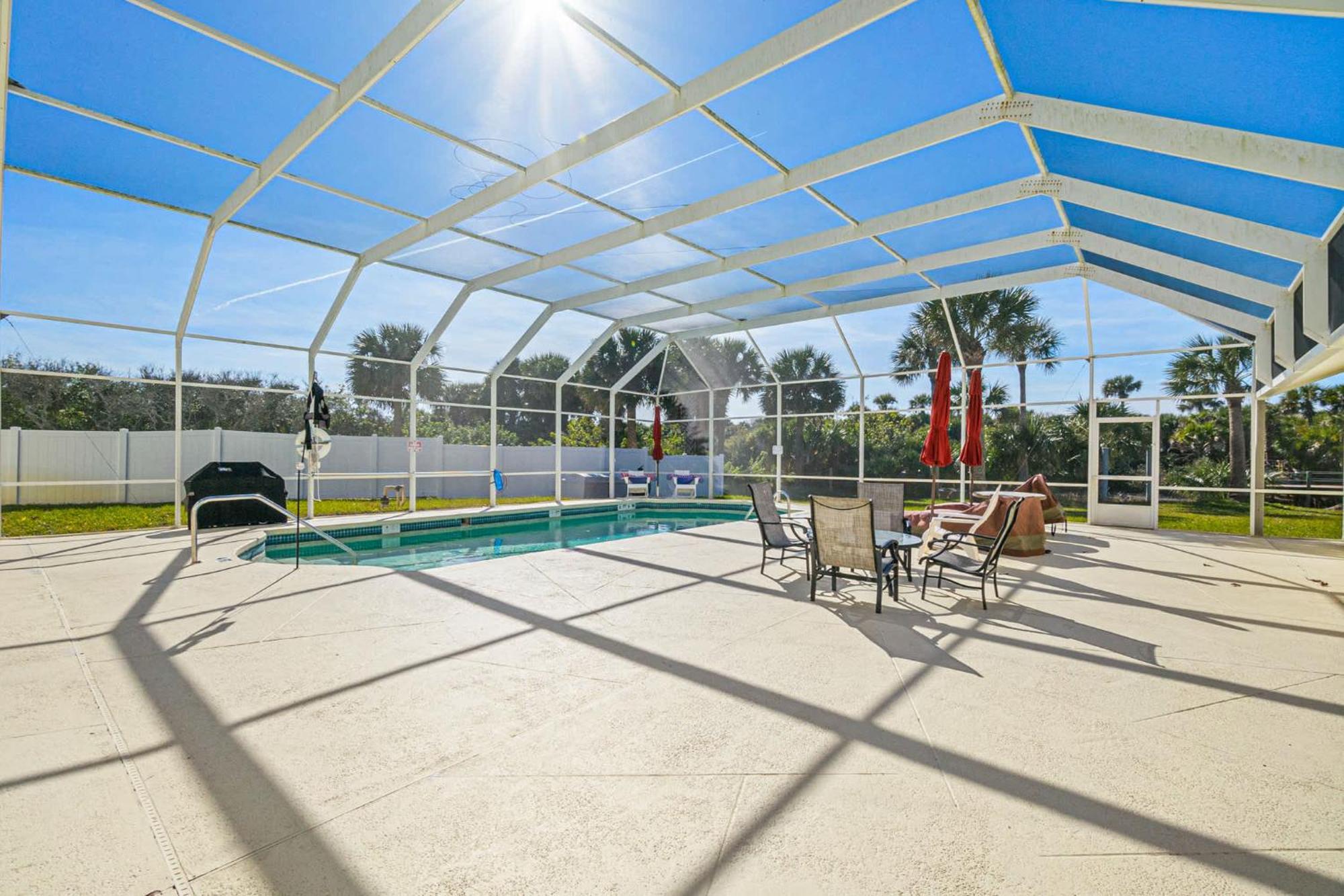 Flagler Beach Bed And Breakfast Pool Bbq Suite Bagian luar foto