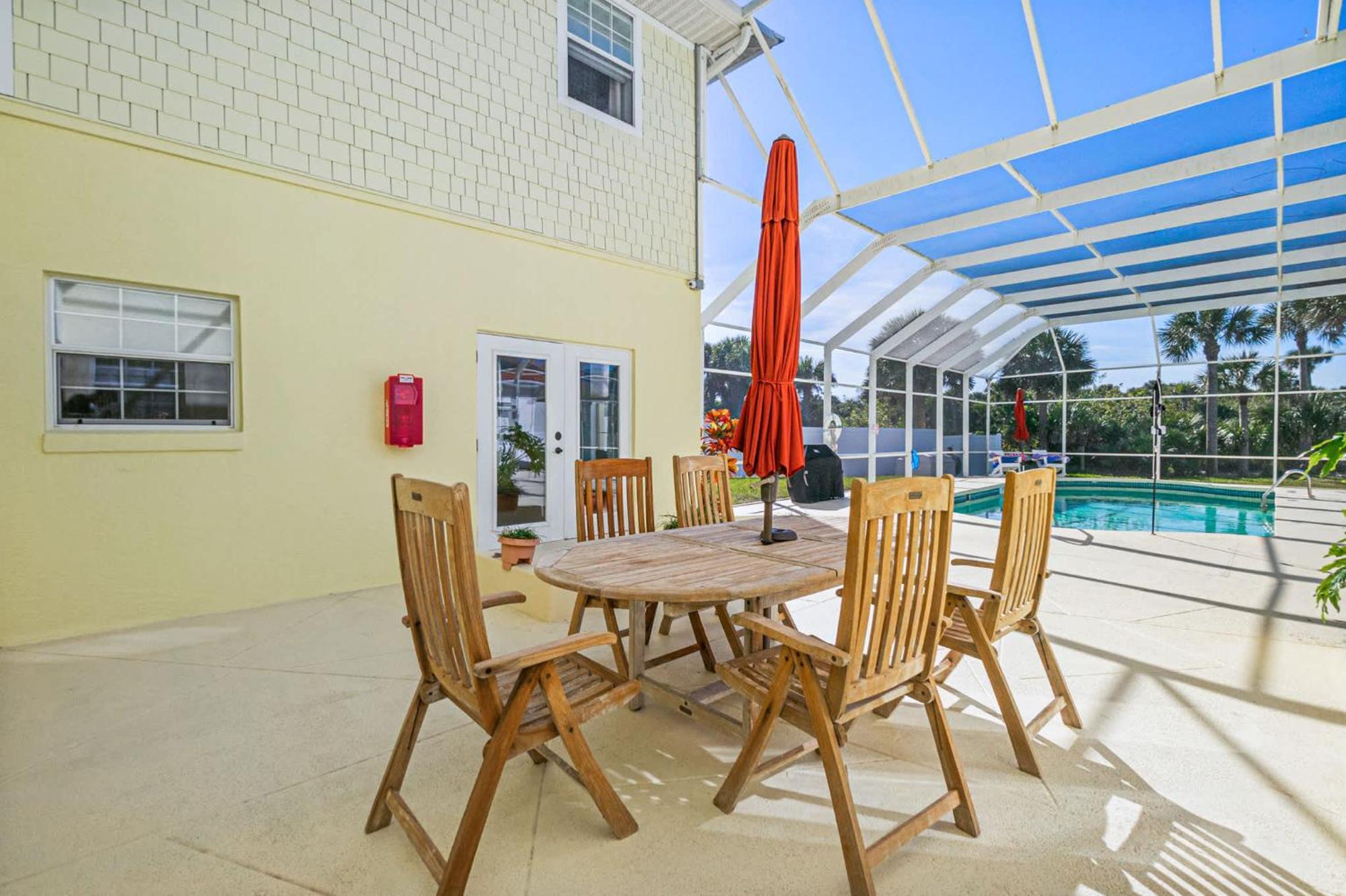 Flagler Beach Bed And Breakfast Pool Bbq Suite Bagian luar foto