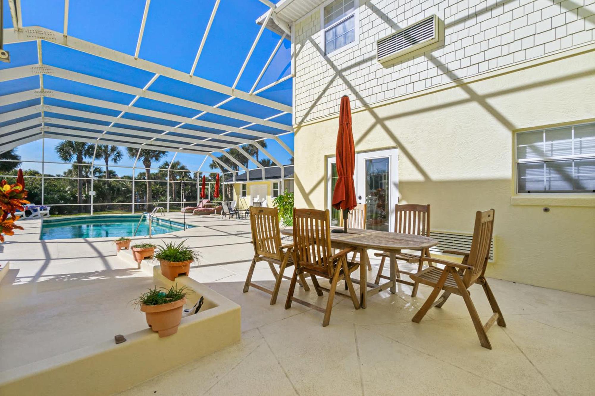 Flagler Beach Bed And Breakfast Pool Bbq Suite Bagian luar foto