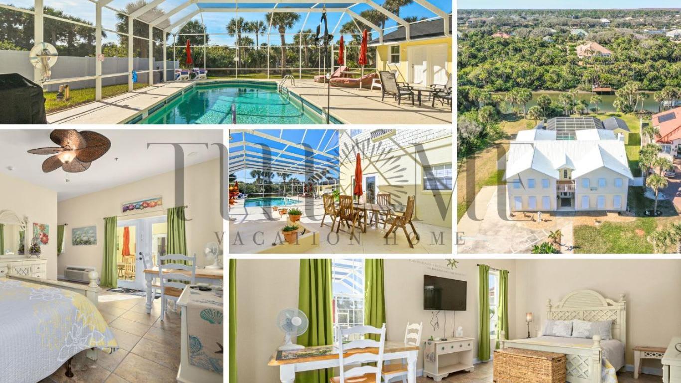 Flagler Beach Bed And Breakfast Pool Bbq Suite Bagian luar foto