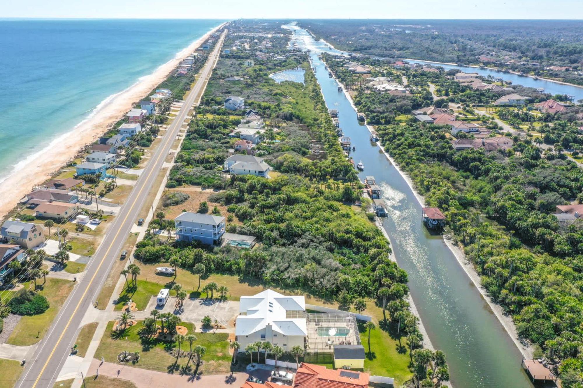 Flagler Beach Bed And Breakfast Pool Bbq Suite Bagian luar foto
